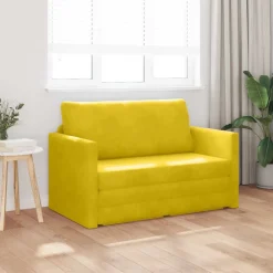 vidaXL Canapé-Lit tournesol 124 x 71 x 78 cm Velours
