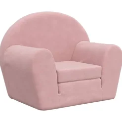 Mobilier Pour Bébés & Tout-Petits-vidaXL Canapé-lit pour enfants peluche douce Rose
