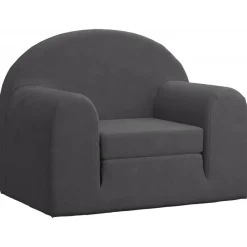 Mobilier Pour Bébés & Tout-Petits-vidaXL Canapé-lit pour enfants peluche douce Anthracite