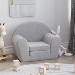 vidaXL Canapé-lit pour enfants peluche douce