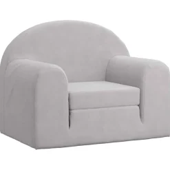Mobilier Pour Bébés & Tout-Petits-vidaXL Canapé-lit pour enfants peluche douce Gris clair
