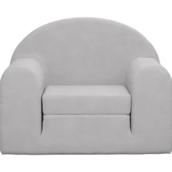 Mobilier Pour Bébés & Tout-Petits-vidaXL Canapé-lit pour enfants peluche douce Gris clair