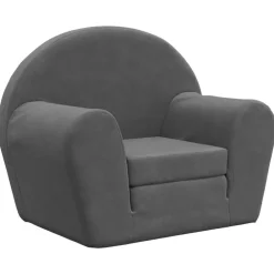 Mobilier Pour Bébés & Tout-Petits-vidaXL Canapé-lit pour enfants peluche douce Anthracite