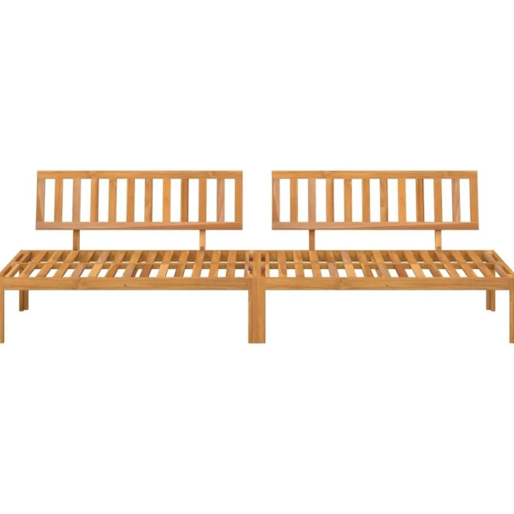 vidaXL Canapés centraux palette de jardin 2 pcs bois massif d'acacia