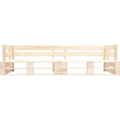 Mobilier De Jardin-vidaXL Canapés de jardin palette 2 pcs avec coussins sable Pinède Naturel et sable