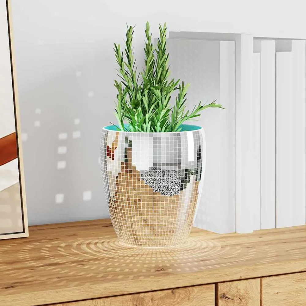 Accessoires Pour La Division De Pièces-vidaXL Carreau de miroir mosaïque 3 pcs Argenté 30 x 30 cm Verre