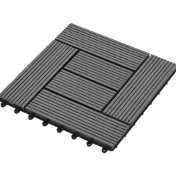 vidaXL Carreau de terrasse 11 pcs 30 x 30 cm WPC