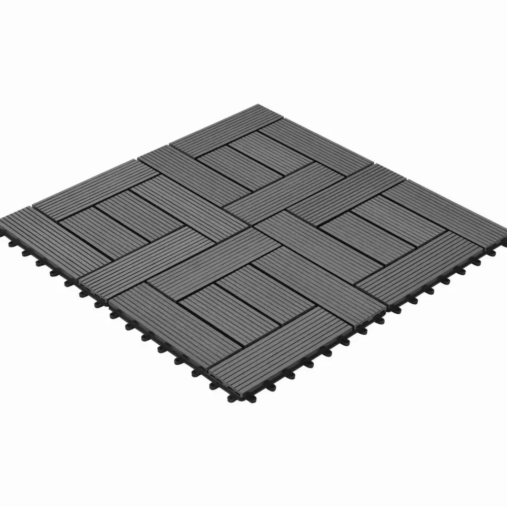 vidaXL Carreau de terrasse 11 pcs 30 x 30 cm WPC