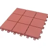 Produits Ménagers-vidaXL Carreau de terrasse 10 pcs Rouge 30,5 x 30,5 x 2,2 cm