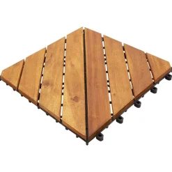 vidaXL Carreau de terrasse 10 pcs 30 x 30 cm Bois d'acacia
