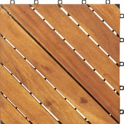 vidaXL Carreau de terrasse 10 pcs 30 x 30 cm Bois d'acacia