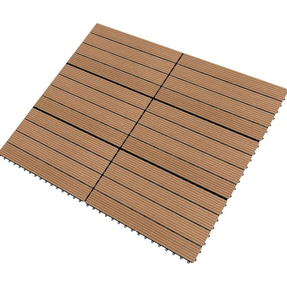 vidaXL Carreau de terrasse 6 pcs 60 x 30 cm WPC