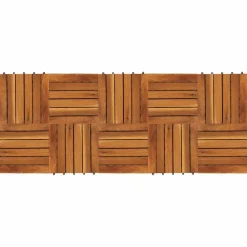 vidaXL Carreau de terrasse 10 pcs 30 x 30 cm Bois d'acacia