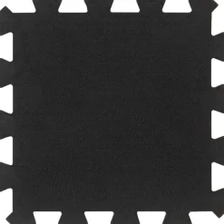 vidaXL Carreaux de sol caoutchouc 9 pcs noir 16 mm 30x30 cm