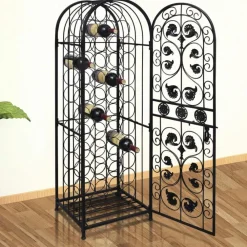 Armoires & Meubles De Rangement-vidaXL Casier à bouteilles pour 45 bouteilles Métal