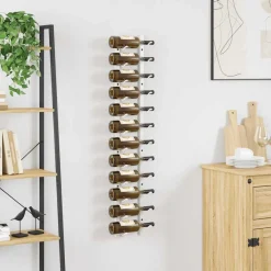 Armoires & Meubles De Rangement-vidaXL Casier à vin mural pour 12 bouteilles Fer Blanc