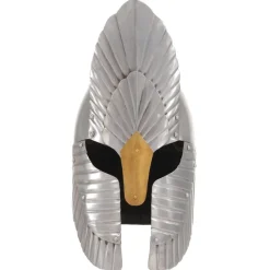 Arts & Loisirs-vidaXL Casque de chevalier médiéval pour GN Argenté Acier