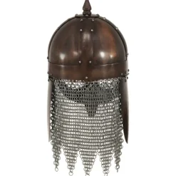 vidaXL Casque de guerrier viking antique pour GN Cuivre Acier