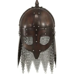 vidaXL Casque de guerrier viking antique pour GN Cuivre Acier