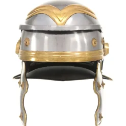 Arts & Loisirs-vidaXL Casque de soldat romain antique pour GN Argenté Acier