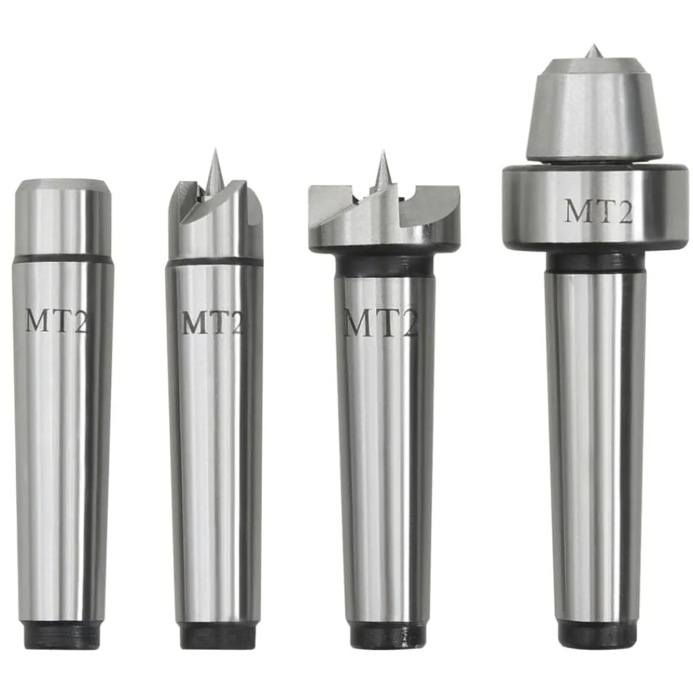 vidaXL Centres de tour à bois 4 pcs MT2 Acier
