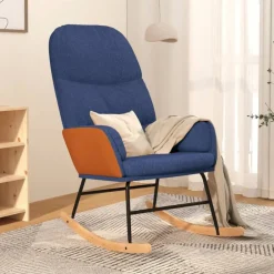 vidaXL Chaise à bascule Tissu