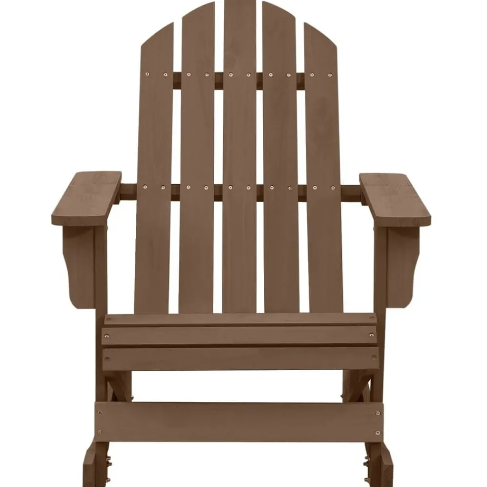 Mobilier De Jardin-vidaXL Chaise à bascule de jardin Bois Marron