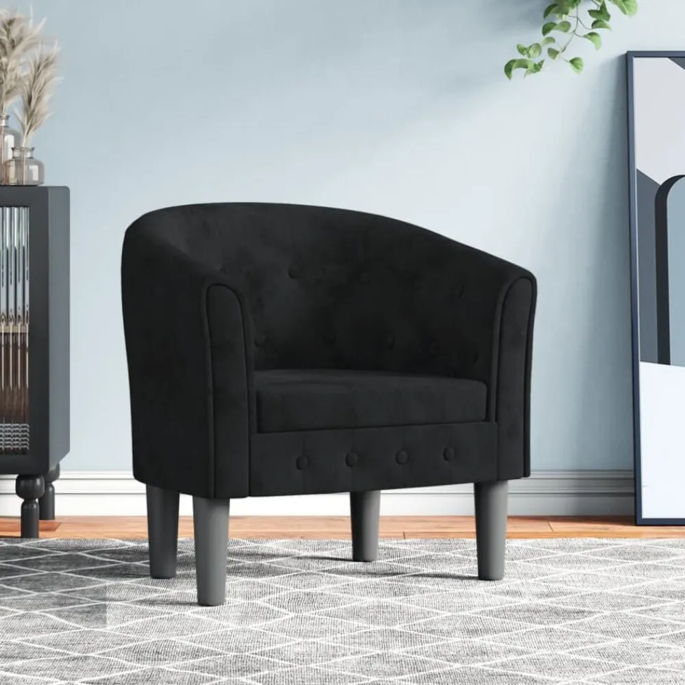 vidaXL Chaise cabriolet velours