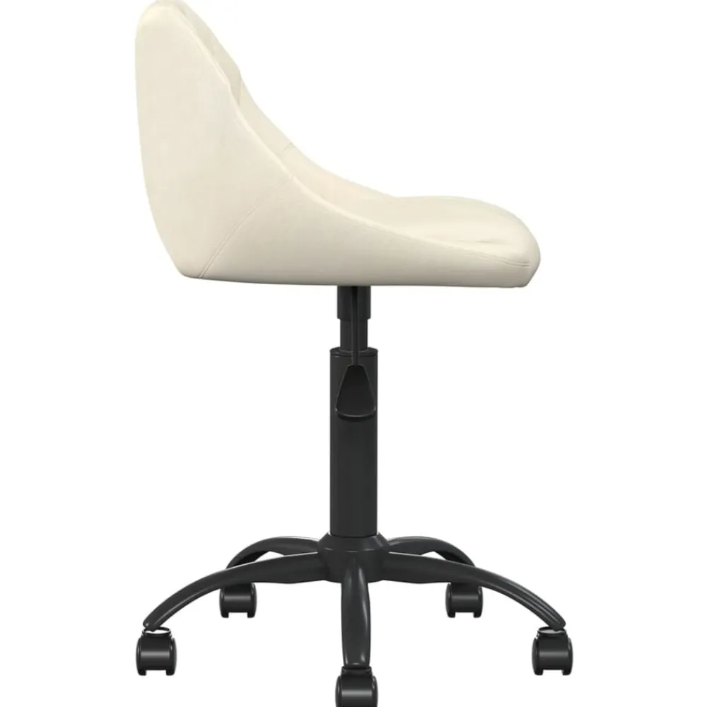 Meubles De Bureau-vidaXL Chaise de bureau Crème Velours Crème