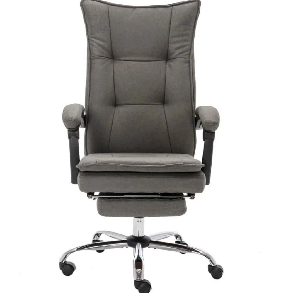 vidaXL Chaise de bureau de massage Tissu