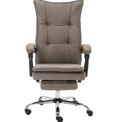 Meubles De Bureau-vidaXL Chaise de bureau de massage Tissu Taupe