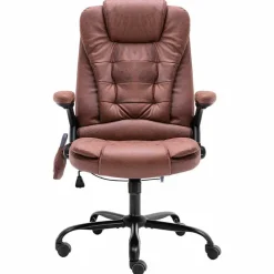 Meubles De Bureau-vidaXL Chaise de bureau de massage similicuir daim Marron clair