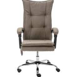 vidaXL Chaise de bureau de massage Tissu