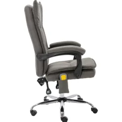 vidaXL Chaise de bureau de massage Tissu