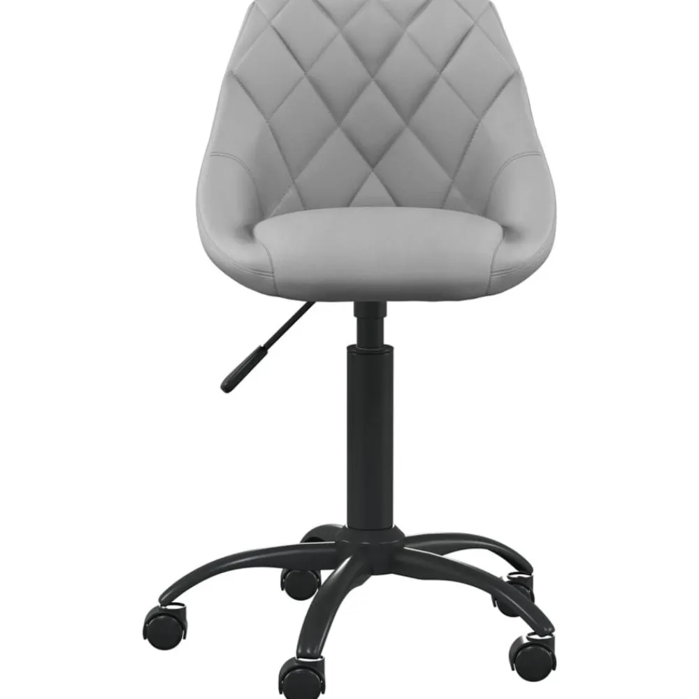 Meubles De Bureau-vidaXL Chaise de bureau Velours Gris clair