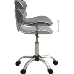 Meubles De Bureau-vidaXL Chaise de bureau Similicuir Gris