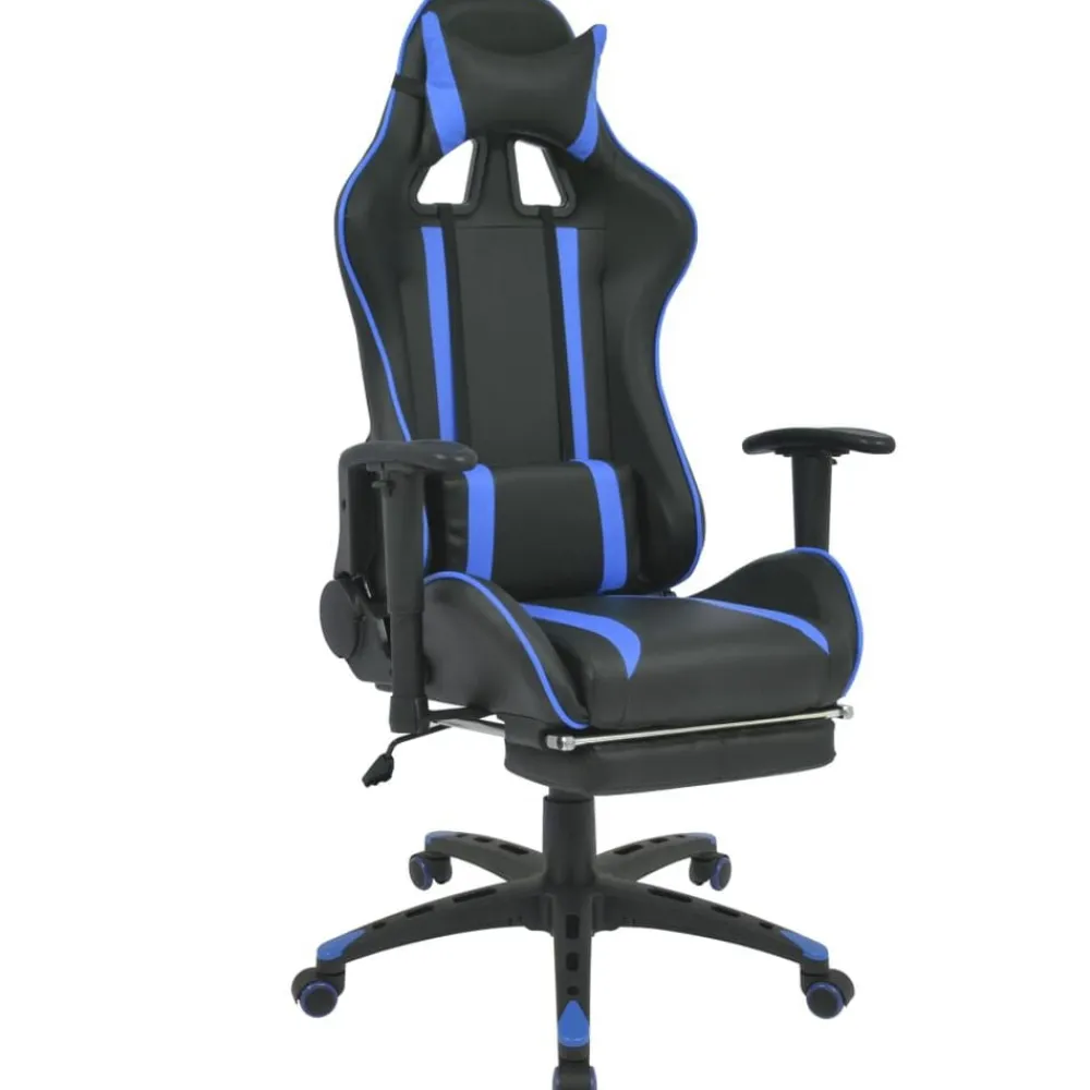 vidaXL Chaise de bureau inclinable avec repose-pied