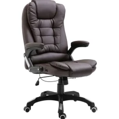 Meubles De Bureau-vidaXL Chaise de bureau Similicuir Marron