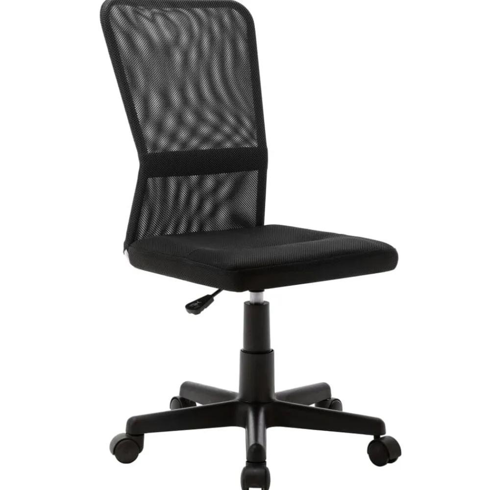 Meubles De Bureau-vidaXL Chaise de bureau 44x52x100 cm Tissu en maille Noir