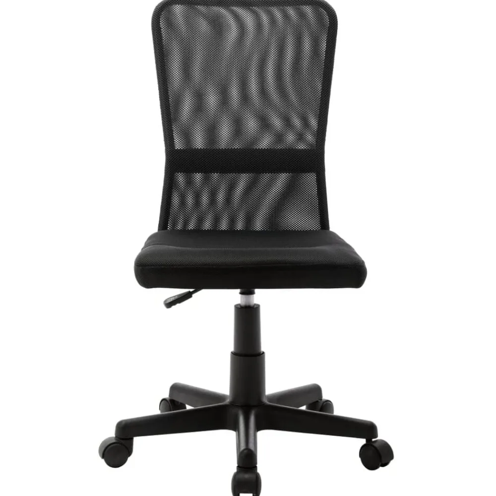 Meubles De Bureau-vidaXL Chaise de bureau 44x52x100 cm Tissu en maille Noir