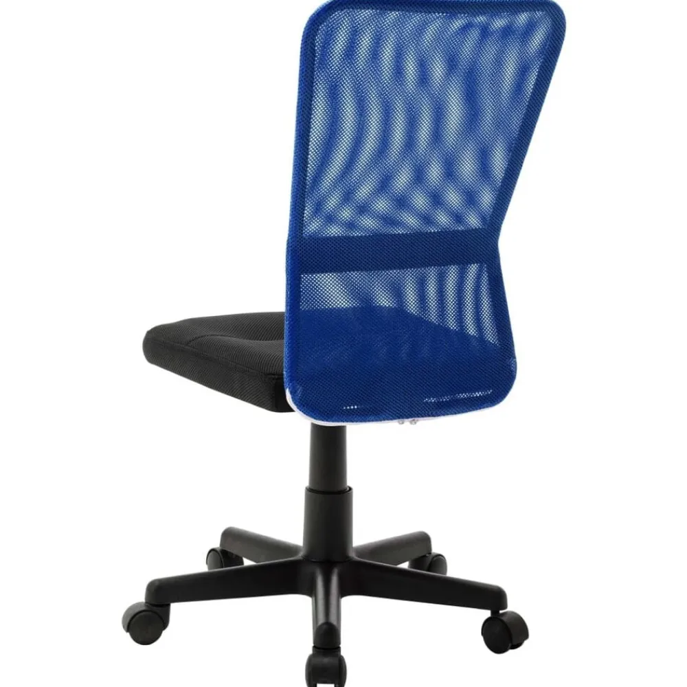 Meubles De Bureau-vidaXL Chaise de bureau 44x52x100 cm Tissu en maille Noir et bleu