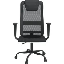Meubles De Bureau-vidaXL Chaise de bureau réglable en hauteur Noir