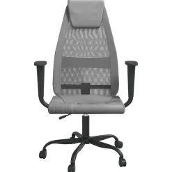 Meubles De Bureau-vidaXL Chaise de bureau réglable en hauteur Gris