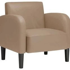 Fauteuils Et Chaises-vidaXL Chaise de canapé avec accoudoirs noir 54 cm Cappuccino