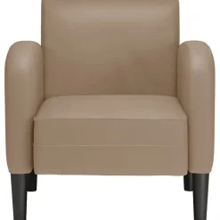 Fauteuils Et Chaises-vidaXL Chaise de canapé avec accoudoirs noir 54 cm Cappuccino