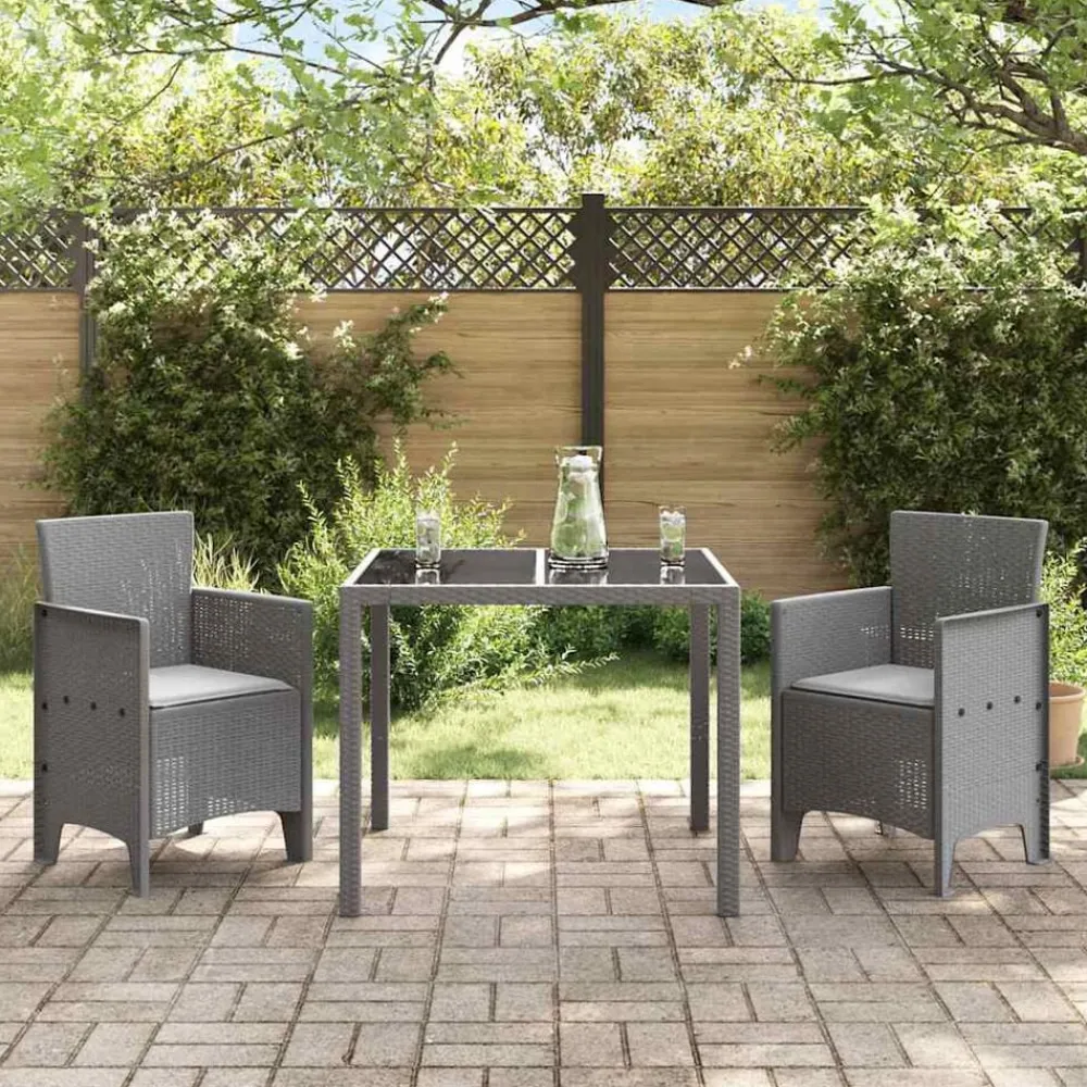 Mobilier De Jardin-vidaXL Chaise de jardin 2 pcs Gris clair 53 x 49 x 85 cm Polypropylène
