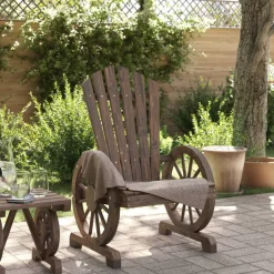 Mobilier De Jardin-vidaXL Chaise de jardin Adirondack bois de sapin massif Marron foncé