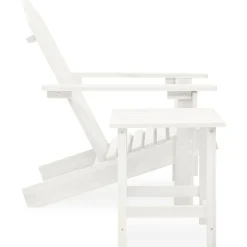 vidaXL Chaise de jardin Adirondack avec table Bois de sapin