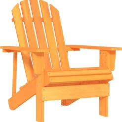 Mobilier De Jardin-vidaXL Chaise de jardin Adirondack bois de sapin massif Orange