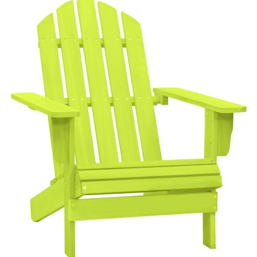 Mobilier De Jardin-vidaXL Chaise de jardin Adirondack bois de sapin massif Vert